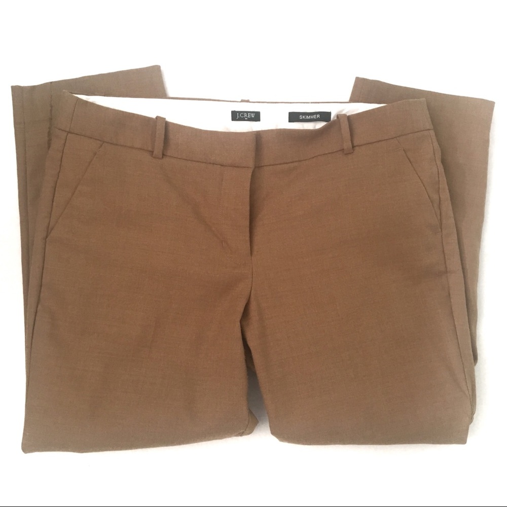 J. Crew Factory City Fit Skimmer Crop Tan Pant